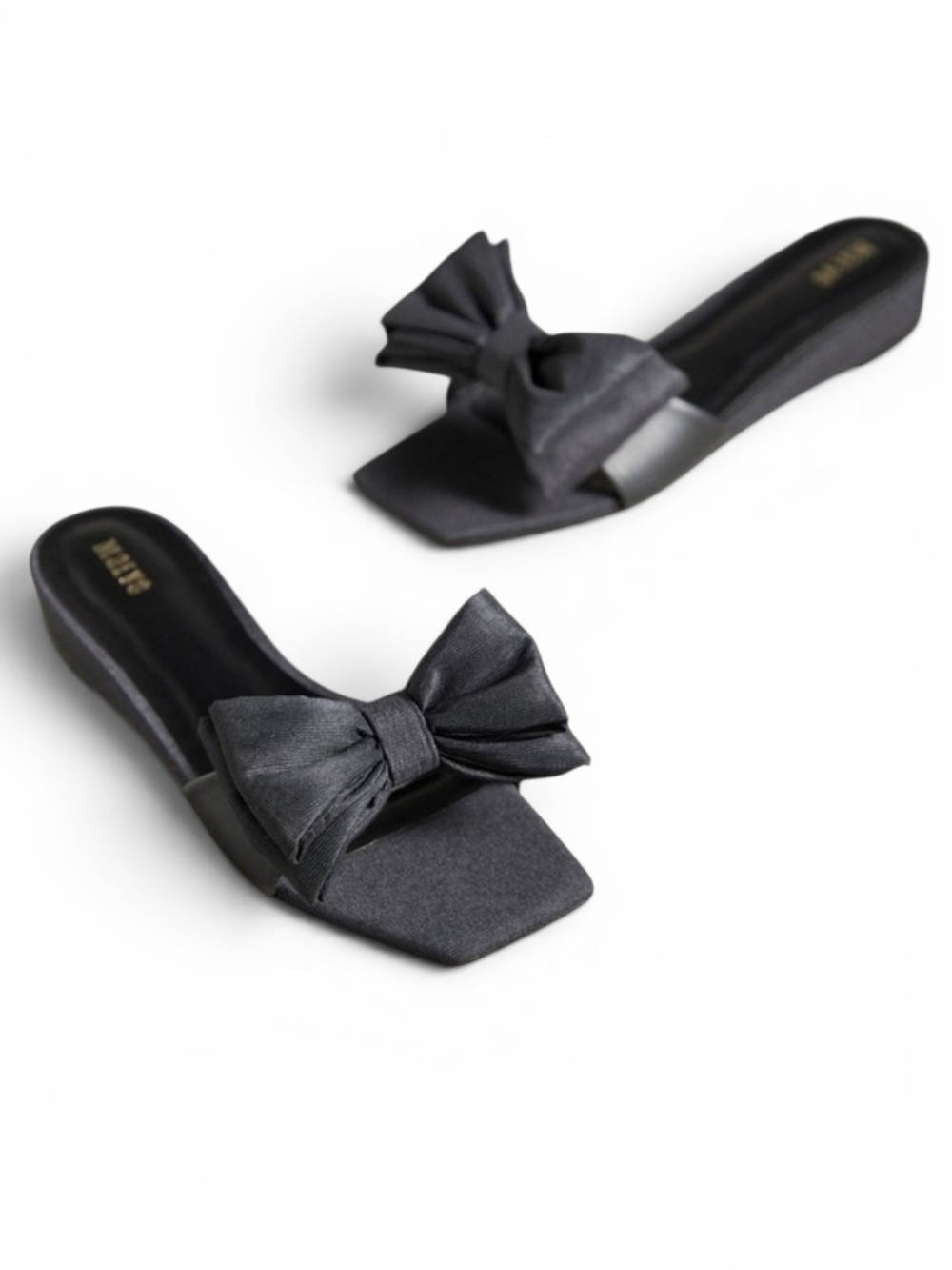 Maeve (Anthropologie) Black Bow Sandals | Size 7 - New